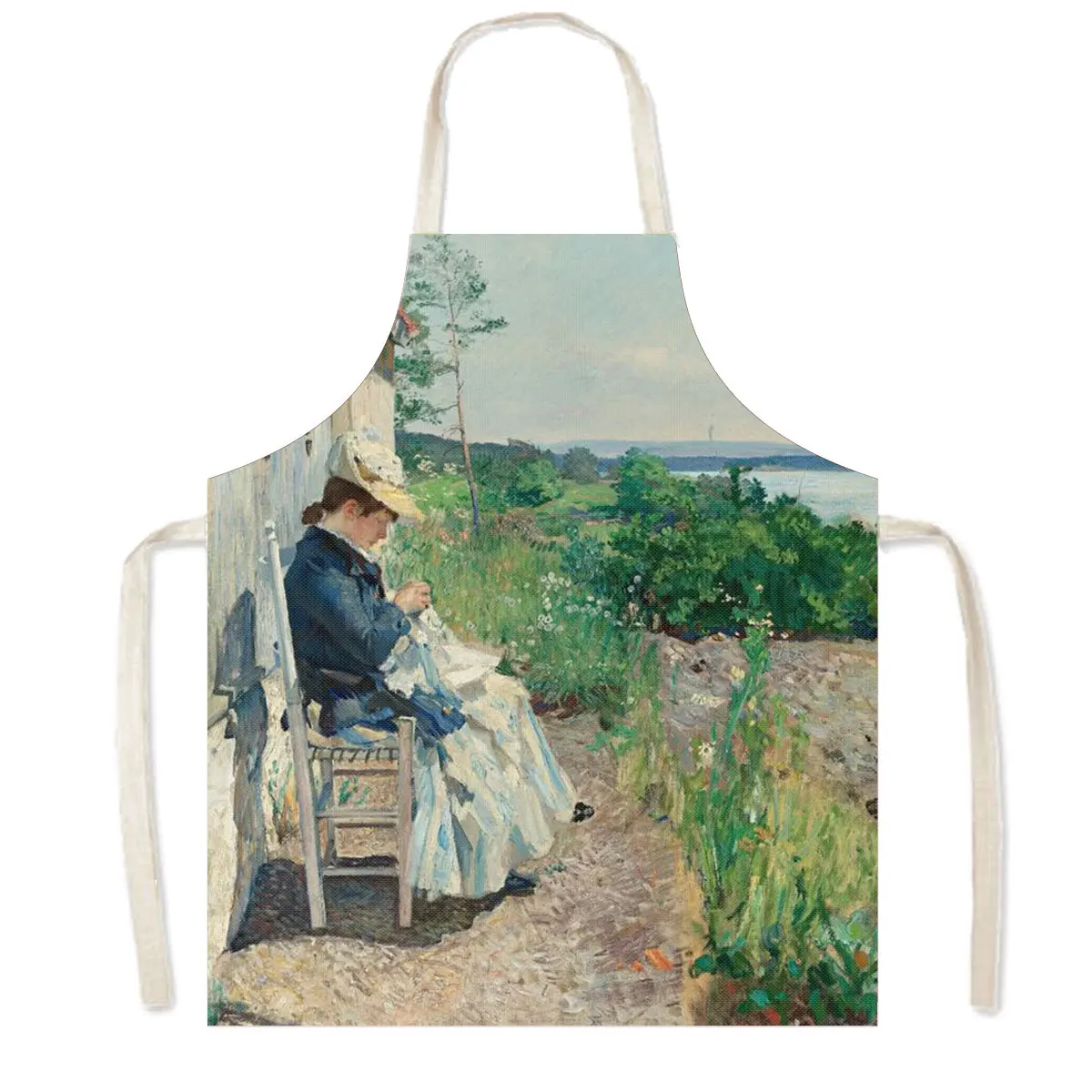 有名な油絵クロード・モネキッチンエプロン睡蓮蓮の花ピナフォア - Home Cooking By Food のレビューと価格