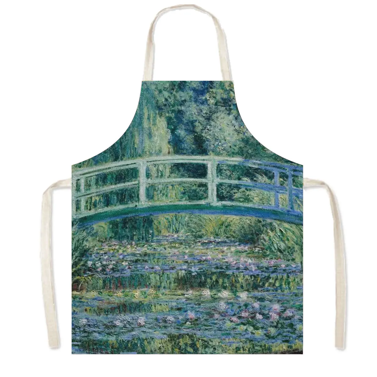 有名な油絵クロード・モネキッチンエプロン睡蓮蓮の花ピナフォア - Home Cooking By Food のレビューと価格